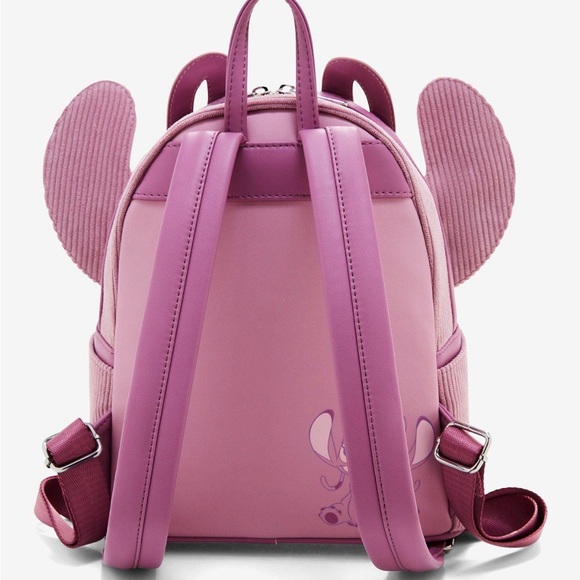 angel mini backpack Loungefly Disney's Stitch and Backpack, Lilo & Stitch, Womens, Pink/Blue and printed details Coordinating interior lining Dimensions Disney's Lilo & Stitch Angel